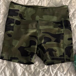 Zyia Active Camouflage Print Athletic Shorts